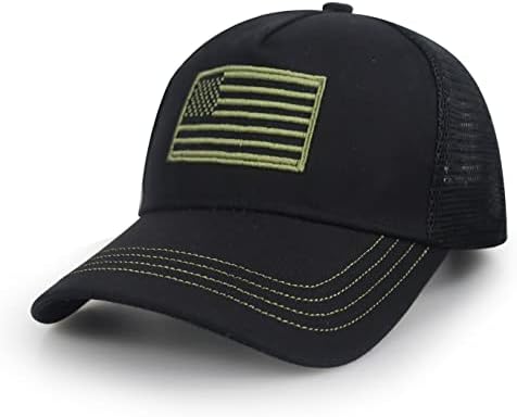 САД Американско знаме Бејзбол капа за мажи, смешни прилагодливи памучни везени лепени нас тато капа