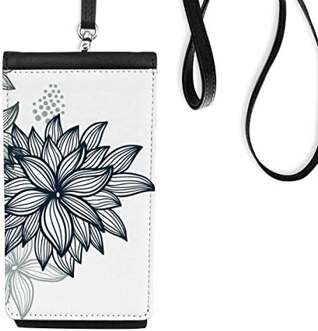 Цветна разнобојна уметничка жито образец Телефонска чанта чанта што виси мобилна торбичка црн џеб