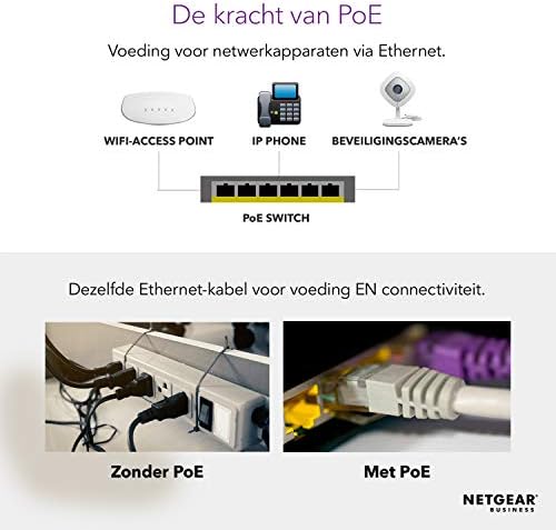 Netgear 24 -порта Gigabit Ethernet Smart Managed Pro PoE Network Switch - центар со 24 x poe+ @ 190w, 2 x