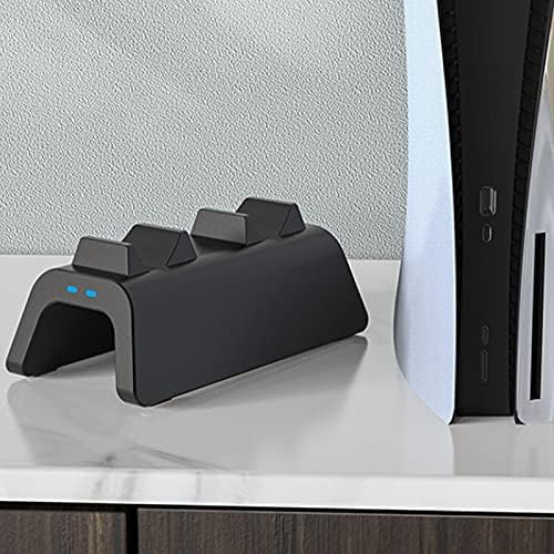 Охго База За Брзо Полнење ЗА PS5 Рачка USB Тип-C База За Полнач За PS5 Со Кабел За Полнење Од Типот C Црна