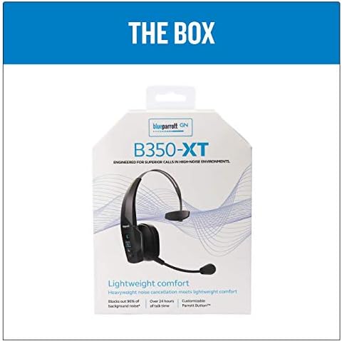 BlueParrott B350-XT BPB-35020 Безжична Бучава Поништување Bluetooth Слушалки Со Сите Нови Гласовна Контрола За Целосно