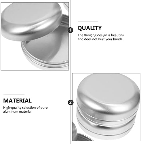Doitool сапун сапун сапун сапун метал сапун кутија 3 парчиња метални тркалезни лименки алуминиумски лимени