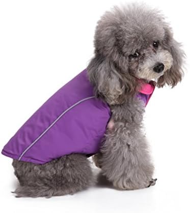 Ранфи реверзибилна мала кучиња јакна со рефлексивно милениче за миленичиња од прстенести миленичиња кутре