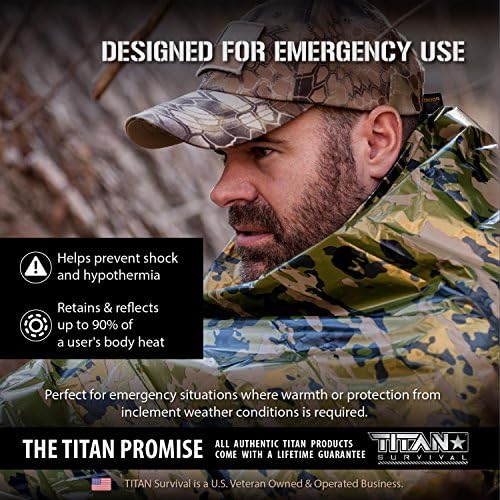 Двострана ќебиња за преживување на титанот Titan Survival Mylar, 5-пакет
