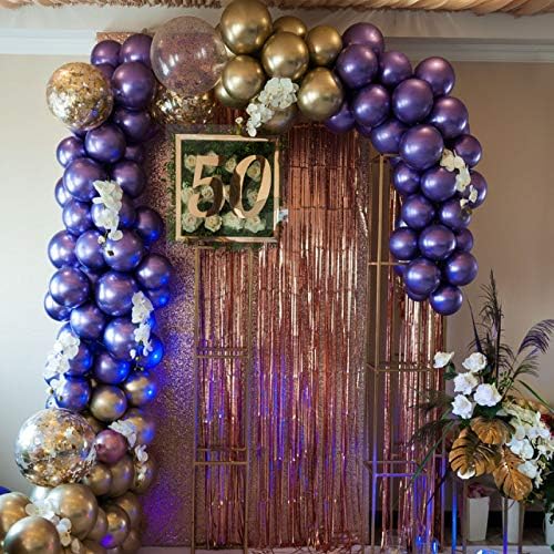 Нео ЛУНС 100 Парчиња 10 Бисерно Виолетови Премиум Латекс Балони-Одлично За Деца, Родендени За Возрасни, Свадби, Тушеви