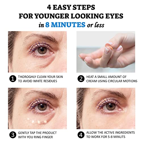 Подигање на подуени очите инстант резултати и обновување на серумот за очи. Отстранете го белиот остаток. Природно