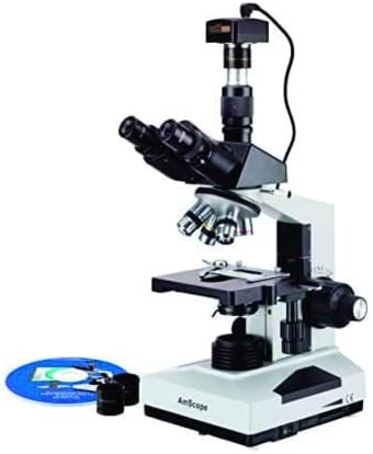 Тринокуларен биолошки микроскоп со прицврстување на камерата