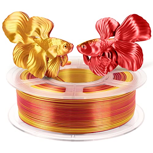 Iemai Dual Color Pla Filament Gold Red + Petg Filament Bundle Blue Red +, 3 пакувања 3kg