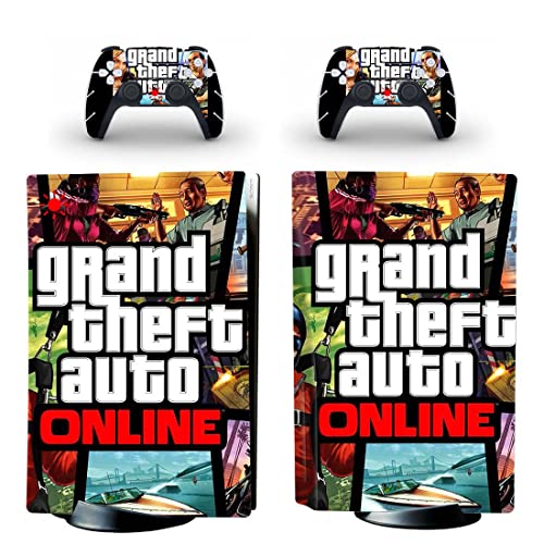 За PS4 Slim - Game Grand GTA Theft и Auto PS4 или PS5 налепница за кожа за PlayStation 4 или 5 конзола