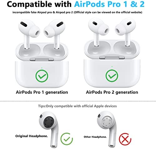 [3-пар] Совети за замена на ушите за AirPods Pro & AirPods Pro 2-та генерација со намалување на бучавата холовит