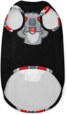 Симпатична коала мечка loveубов срца кучиња елек облека графичка кучиња кошула пуловер миленичиња јакна