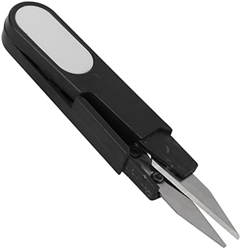Додаток за ножици за шиење во форма на црна форма-клипер за вкрстено бод, секач за конец и безбедносен
