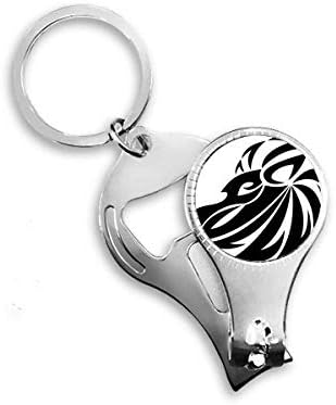 Соstвездие Лав Зодијак симбол ноир -прстен прстен клуч за шишиња со шишиња со шише, клипер