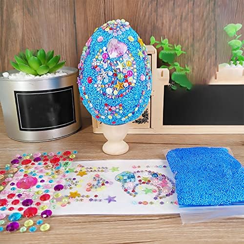 Фиџетс играчки Велигденски јајце комплет DIY декорација Рачно изработени материјали Мини пластични пластични пополнети