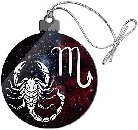Хороскоп на Зодијак знак на Шкорпија Скорпион во вселената акрилна елка за одмор