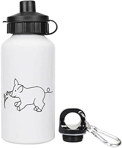 Azeeda 600ml „Свиња мириса на цвет“ шише со вода/пијалоци